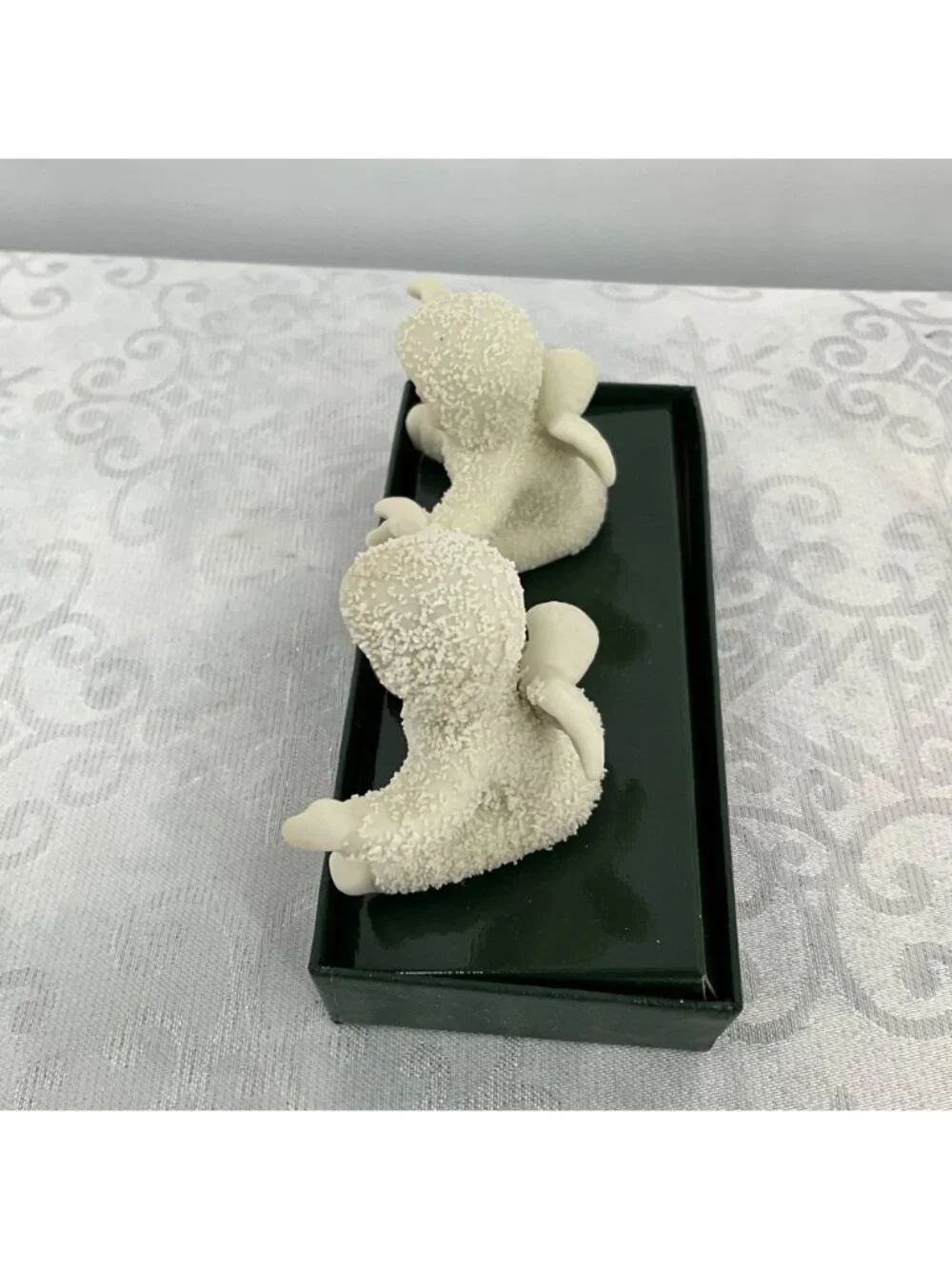 Department 56 Snowbabies Bisque Clip-On Ornaments‎ Set Of 2 Vintage #7976-6